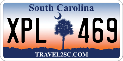 SC license plate XPL469