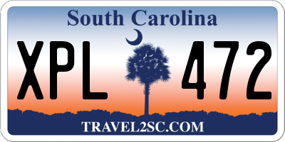 SC license plate XPL472