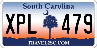 SC license plate XPL479