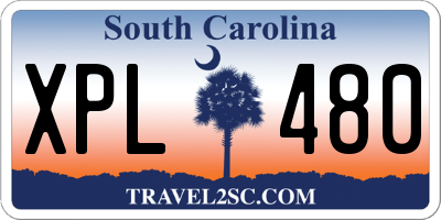 SC license plate XPL480