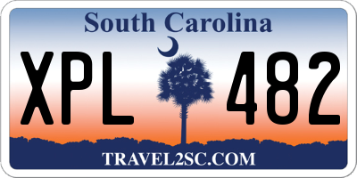SC license plate XPL482