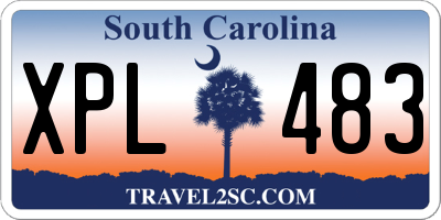 SC license plate XPL483