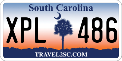 SC license plate XPL486