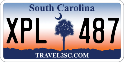 SC license plate XPL487