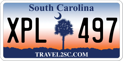 SC license plate XPL497