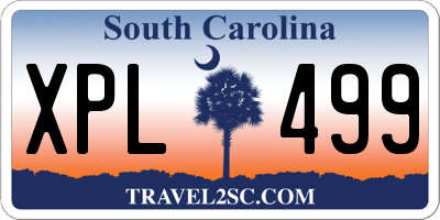 SC license plate XPL499