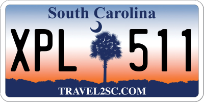 SC license plate XPL511