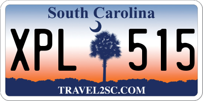 SC license plate XPL515