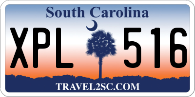 SC license plate XPL516