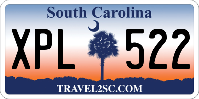 SC license plate XPL522