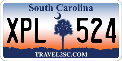 SC license plate XPL524