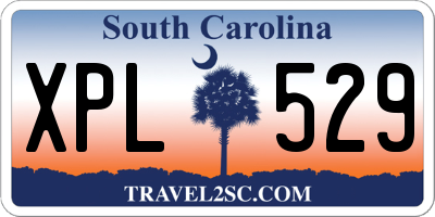 SC license plate XPL529