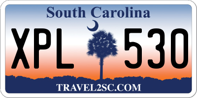 SC license plate XPL530