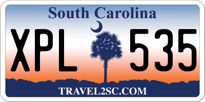 SC license plate XPL535