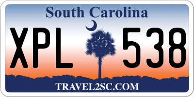 SC license plate XPL538