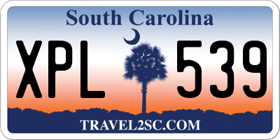SC license plate XPL539