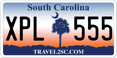 SC license plate XPL555