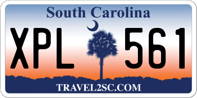 SC license plate XPL561