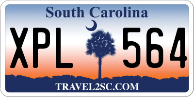 SC license plate XPL564
