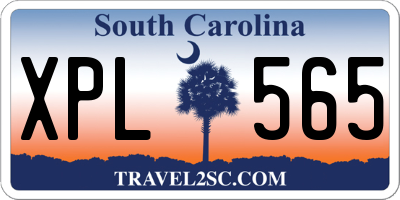 SC license plate XPL565
