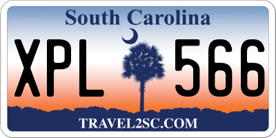 SC license plate XPL566