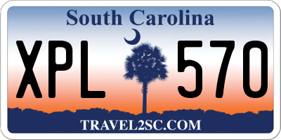 SC license plate XPL570