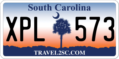 SC license plate XPL573