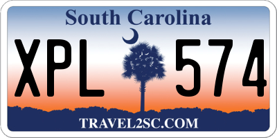 SC license plate XPL574