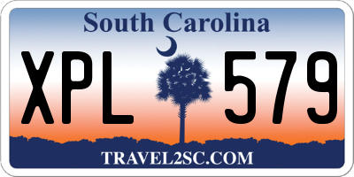 SC license plate XPL579