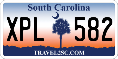 SC license plate XPL582