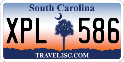 SC license plate XPL586