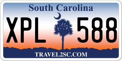 SC license plate XPL588