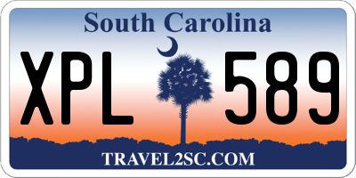 SC license plate XPL589