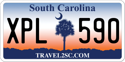 SC license plate XPL590