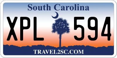 SC license plate XPL594