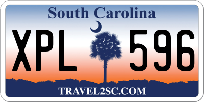 SC license plate XPL596