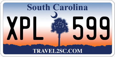 SC license plate XPL599