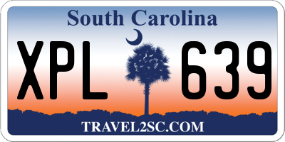 SC license plate XPL639