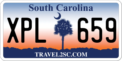 SC license plate XPL659