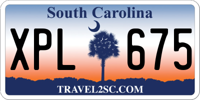 SC license plate XPL675
