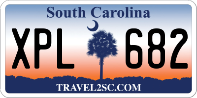 SC license plate XPL682