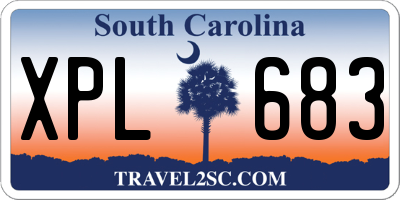 SC license plate XPL683