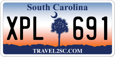 SC license plate XPL691
