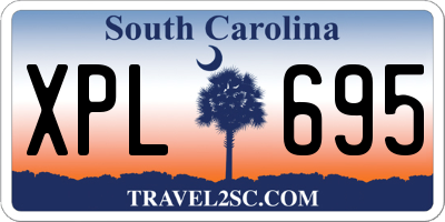 SC license plate XPL695