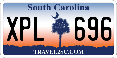 SC license plate XPL696