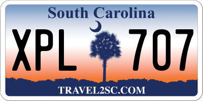 SC license plate XPL707