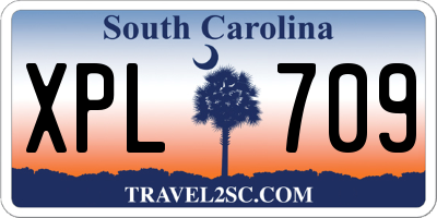 SC license plate XPL709