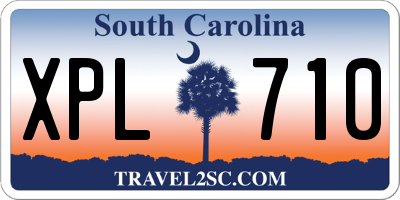 SC license plate XPL710