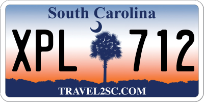 SC license plate XPL712