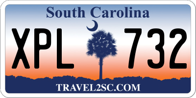 SC license plate XPL732